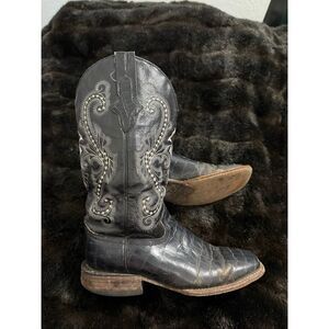 Ferrini Men's Print Belly Alligator cowboy Boots western size 8 B